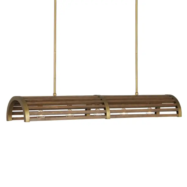 Woodbine Five Light Rectangular Chandelier