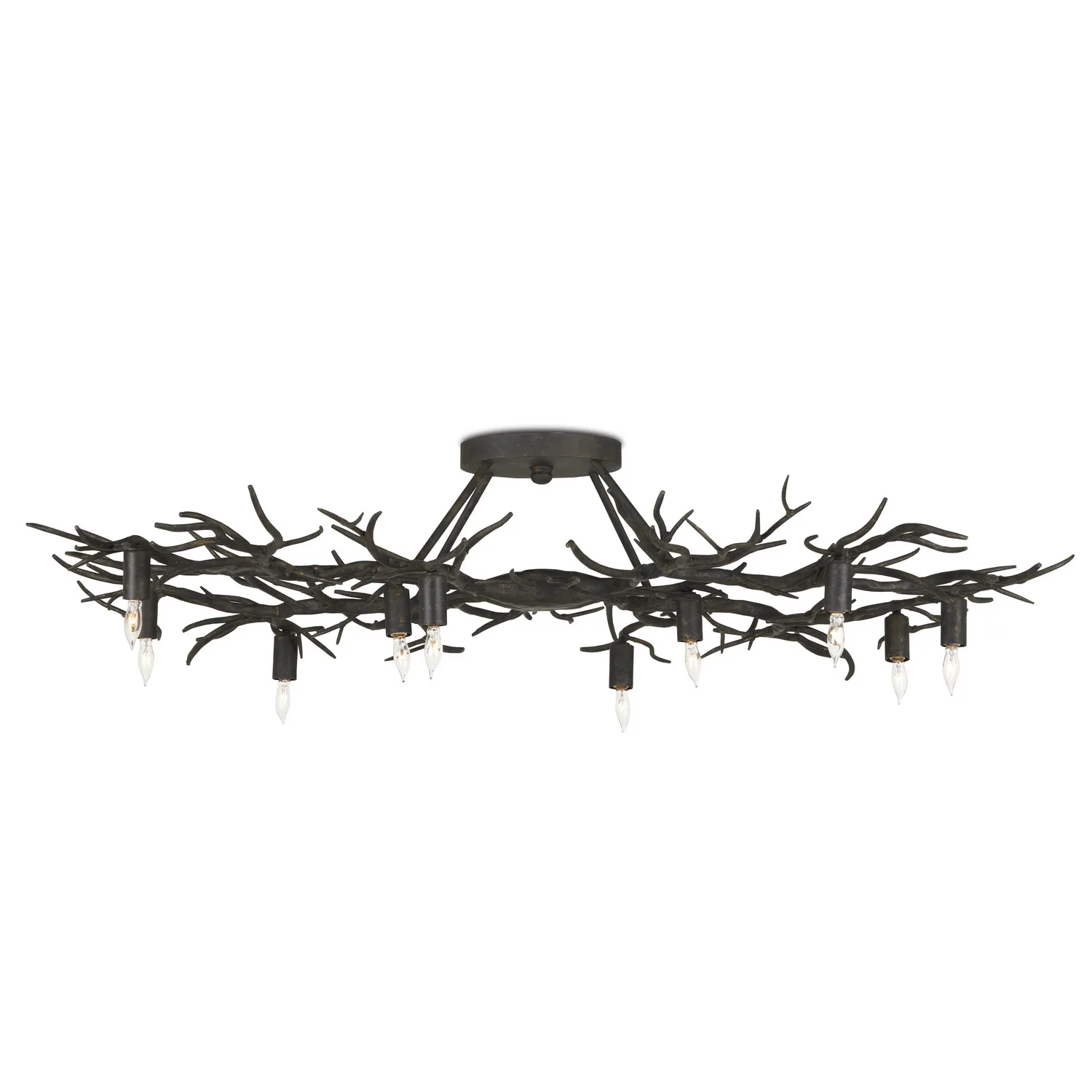 Rainforest Ten Light Semi-Flush Mount