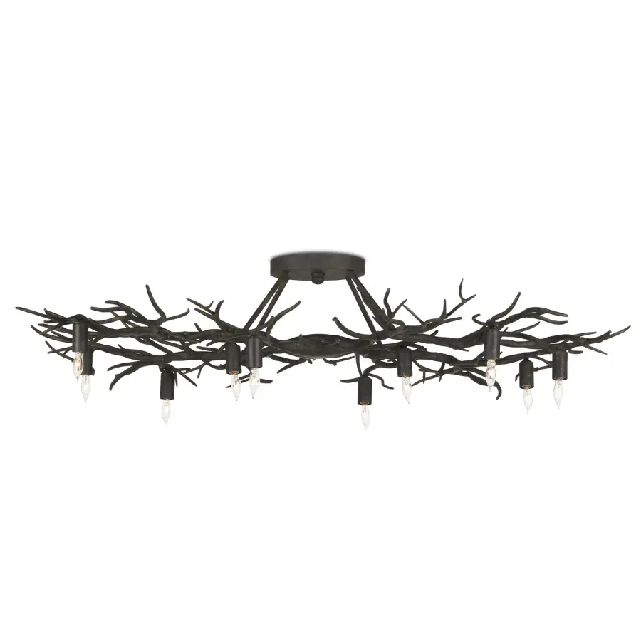 Rainforest Ten Light Semi-Flush Mount