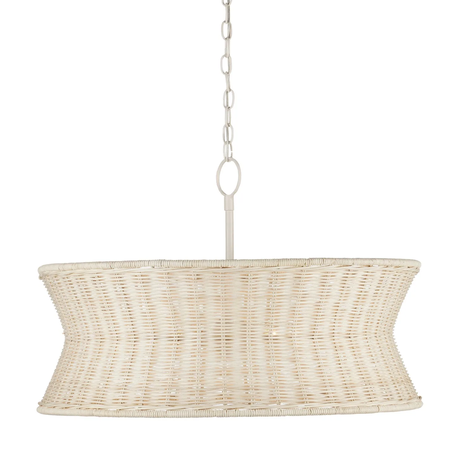 Phebe Four Light Chandelier in Bleached Natural/Vanilla