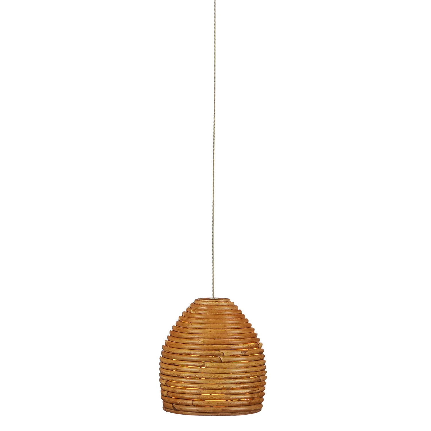 Beehive Natural Rattan Pendant Light