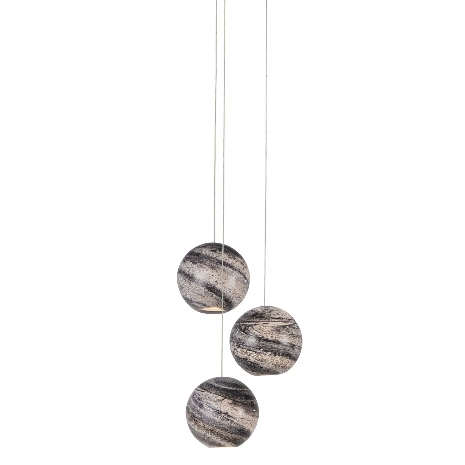 Palatino Three Light Multi-Drop Pendant