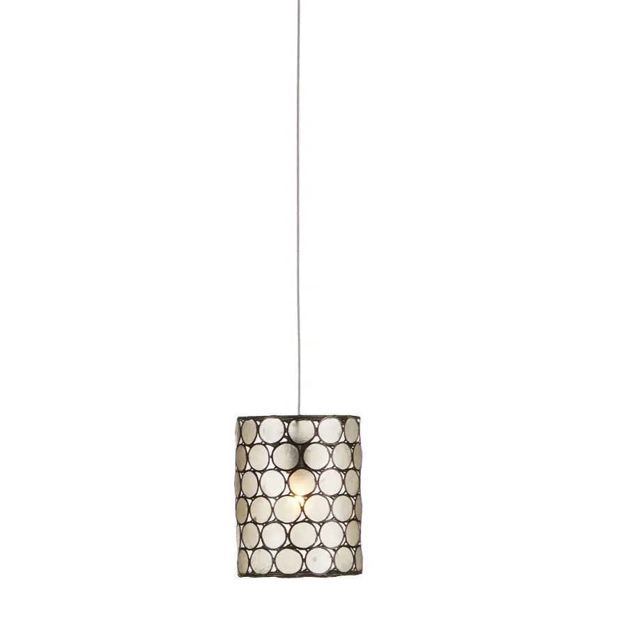 Regatta One Light Pendant in Natural Capiz Shell