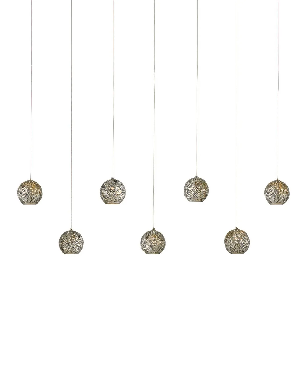 Giro Seven Light Pendant in Blue/Nickel/Silver