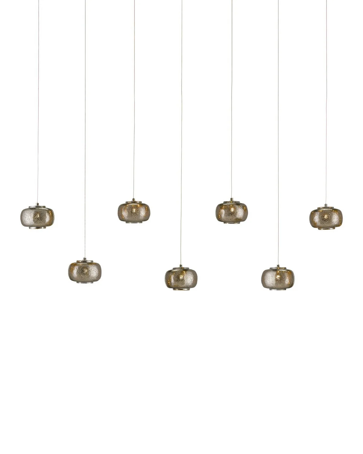 Pepper Rectangular 7-Light Multi-Drop Pendant