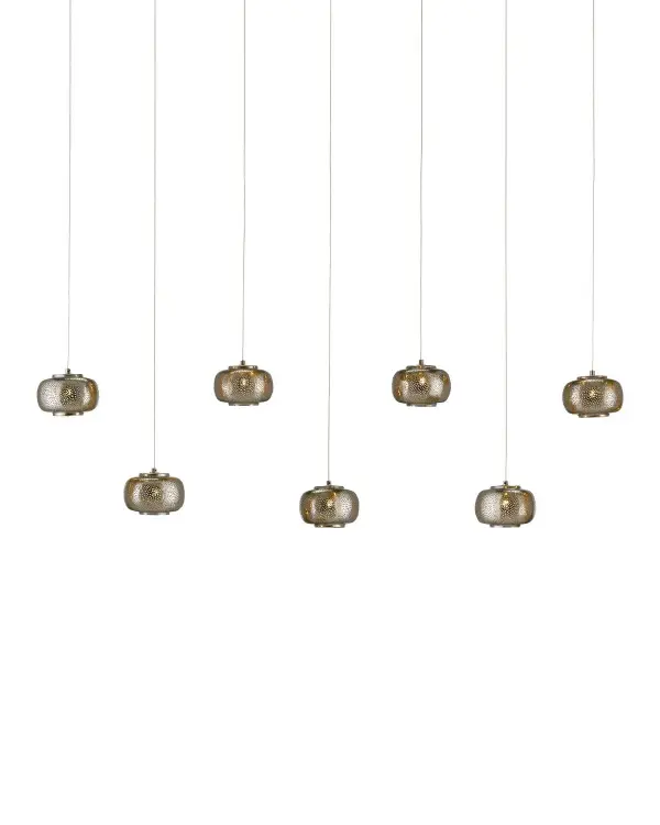 Pepper Rectangular 7-Light Multi-Drop Pendant