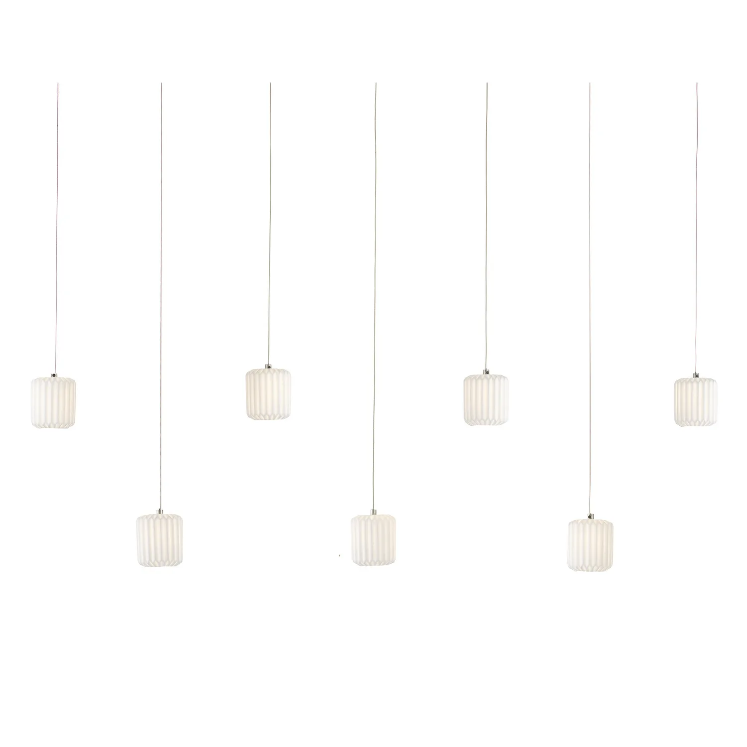 Dove Rectangular 7-Light Multi-Drop Pendant