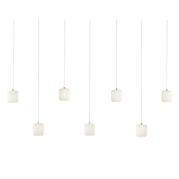 Dove Rectangular 7-Light Multi-Drop Pendant