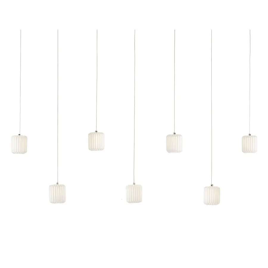 Dove Rectangular 7-Light Multi-Drop Pendant
