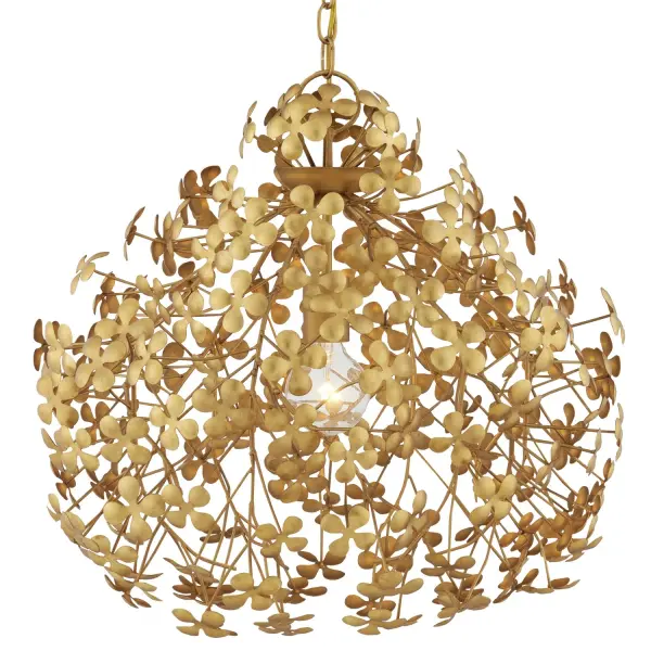The Cloverfield pendant brings organic elegance with its flowing shamrock-inspired design. Dual gold finishes create rich texture and depth, while the wrought iron construction ensures durability. Perfect for adding natural charm without sacrificing sophistication.
