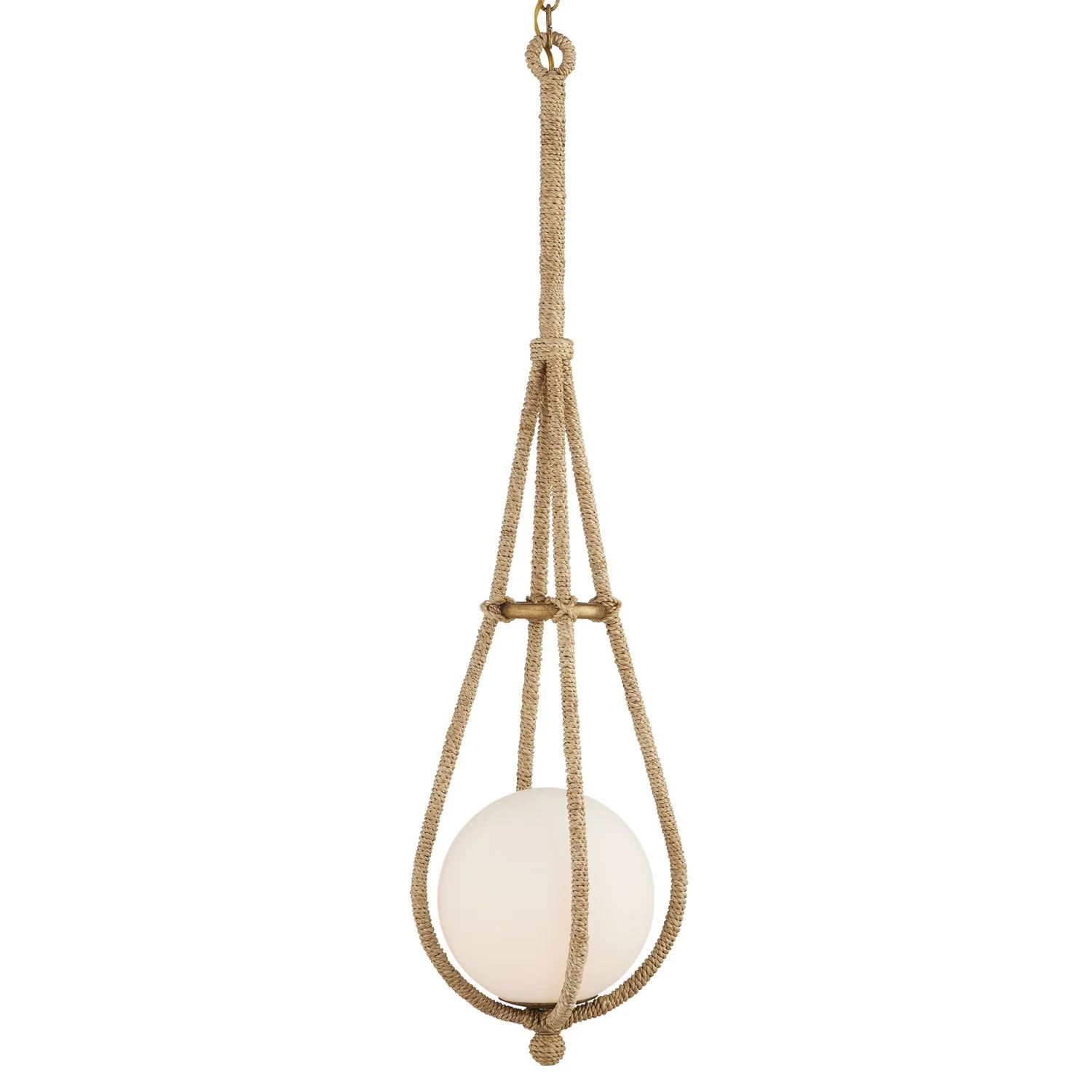 Passageway One Light Pendant in Natural/Dorado Gold