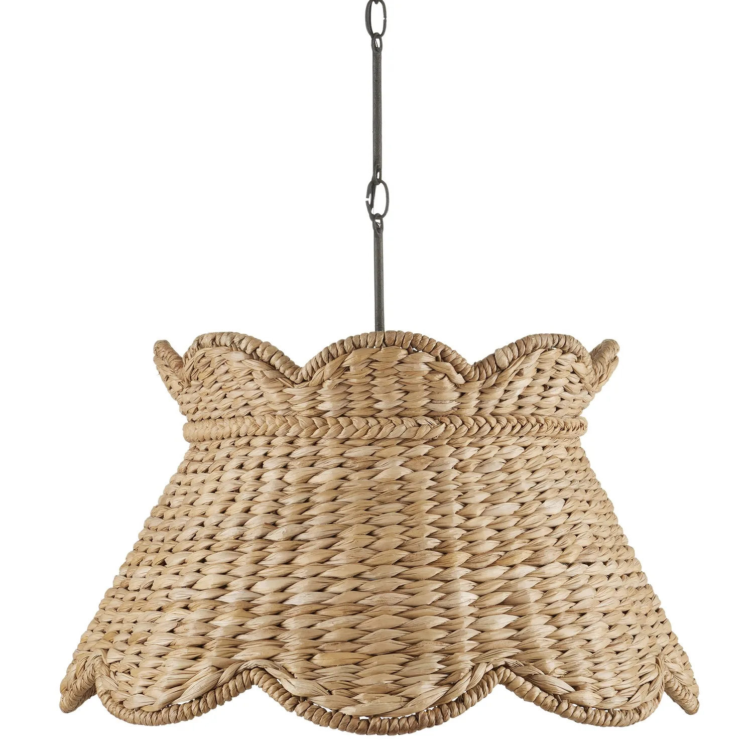 Annabelle Large Pendant in Natural/Molé Black