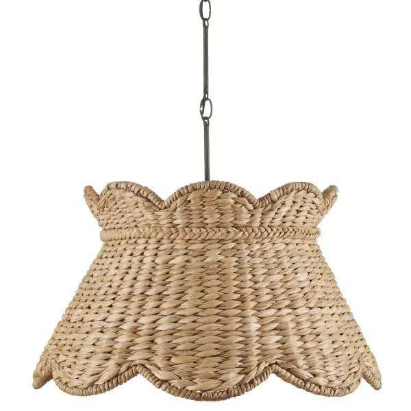 Annabelle Large Pendant in Natural/Molé Black