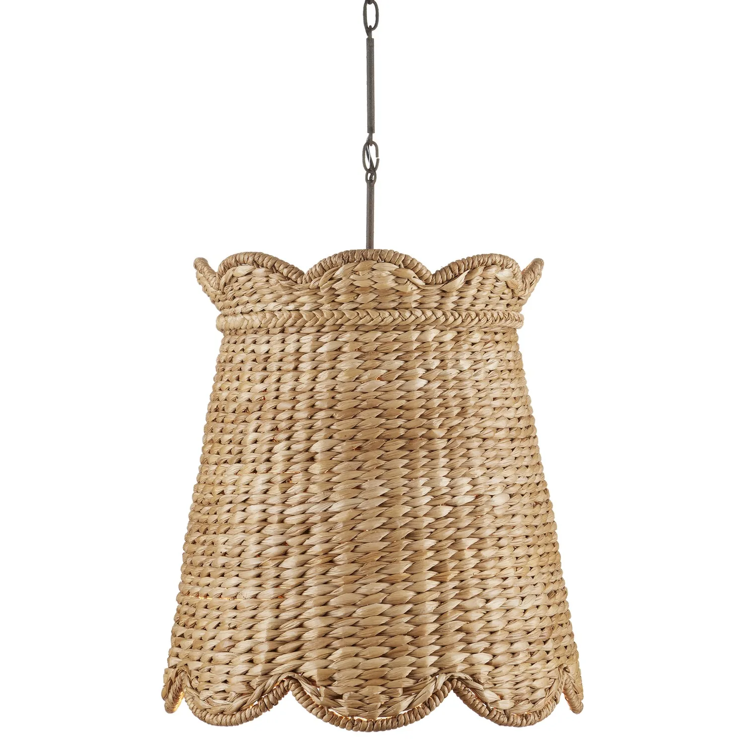 Annabelle Medium Pendant in Natural/Molé Black