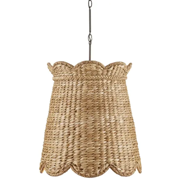Annabelle Medium Pendant in Natural/Molé Black