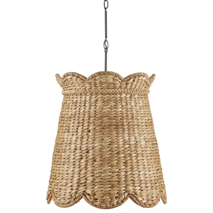 Annabelle Medium Pendant in Natural/Molé Black