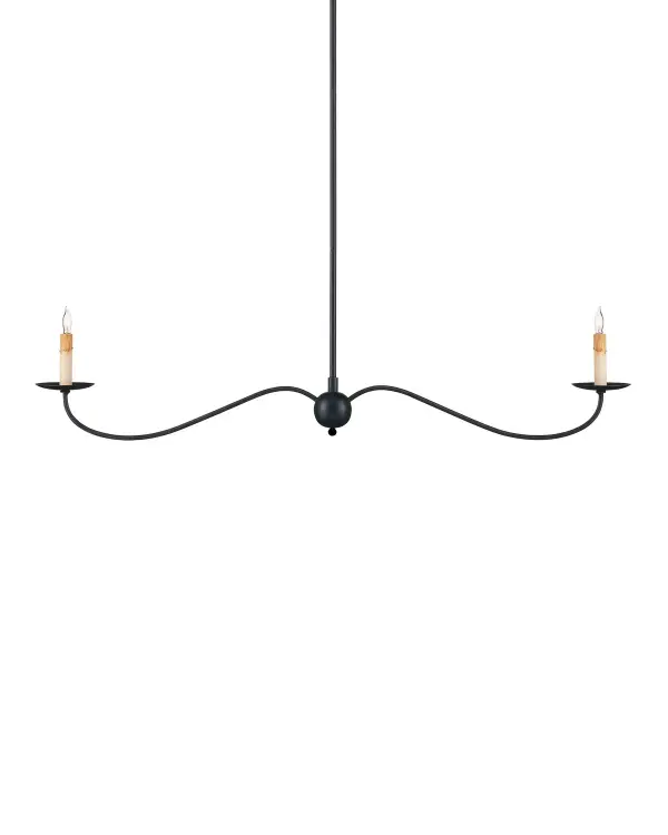 Saxon Two Light Linear Chandelier