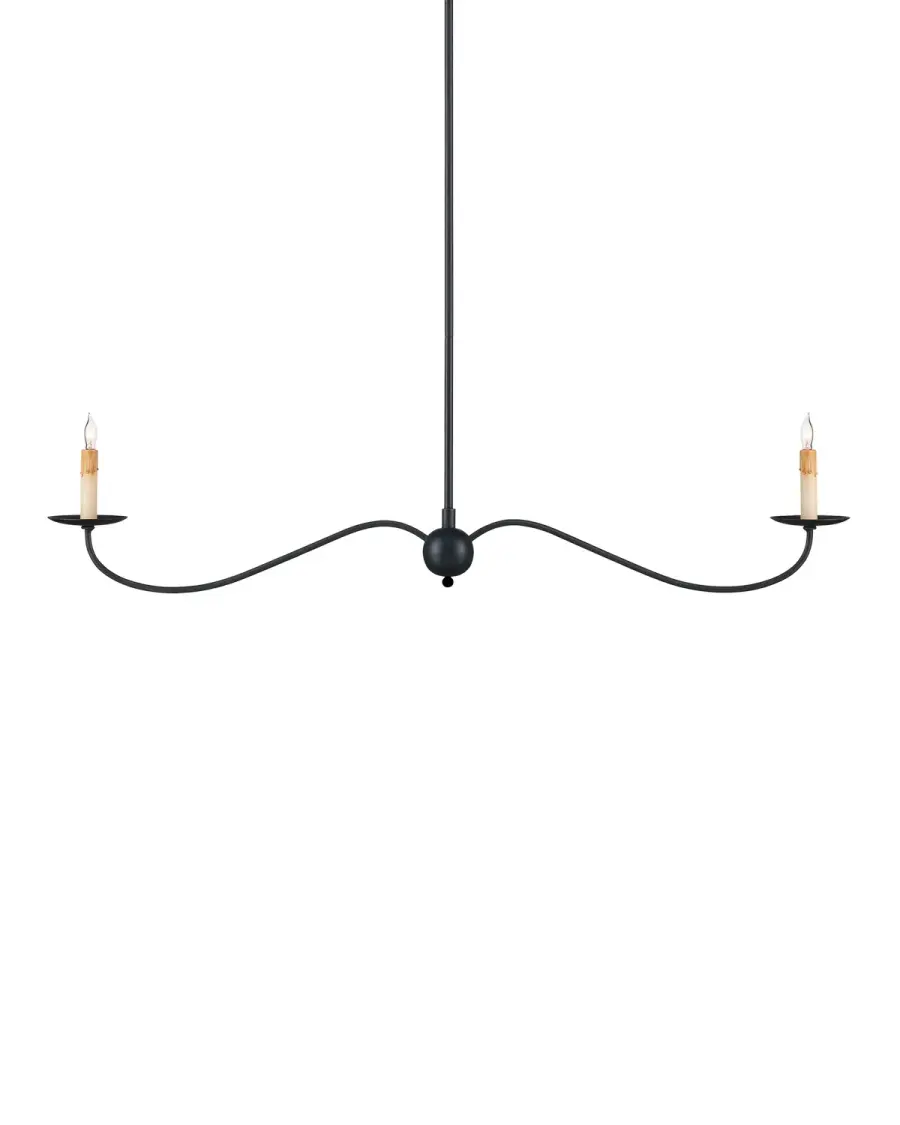 Saxon Two Light Linear Chandelier