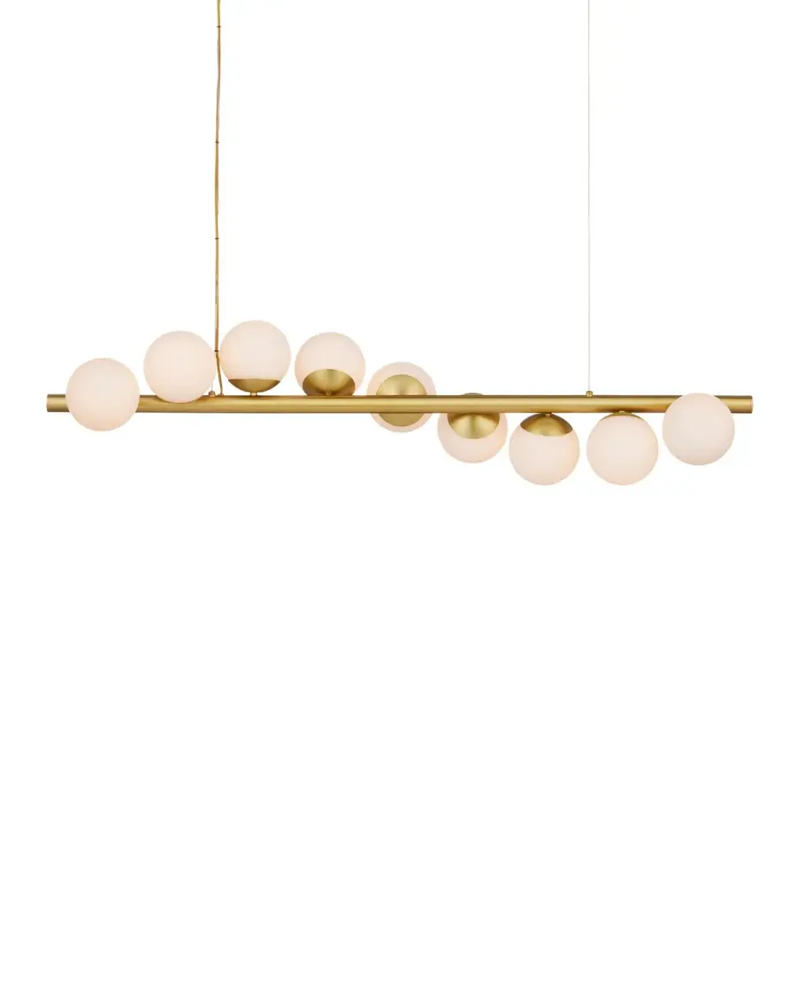 Barcarolle Nine Light Linear Chandelier