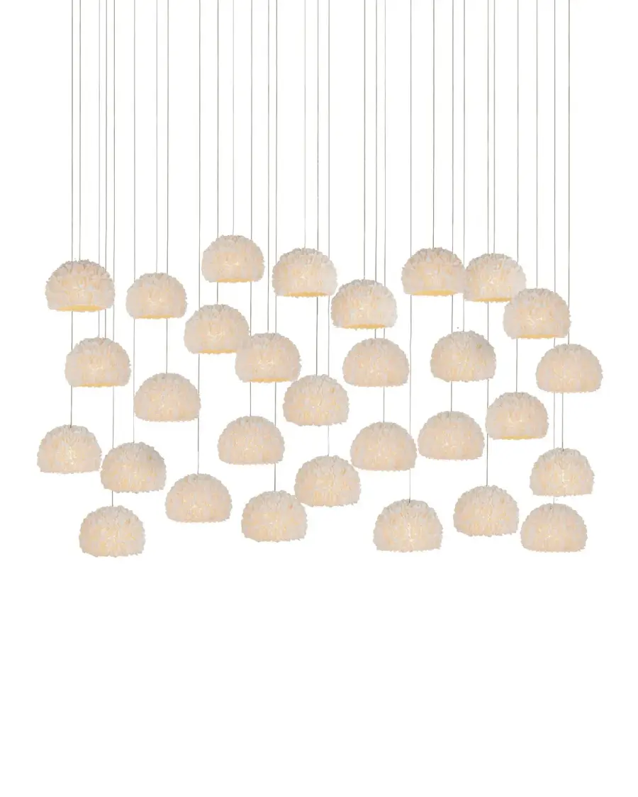Virtu 30-Light Rectangular Multi-Drop Pendant