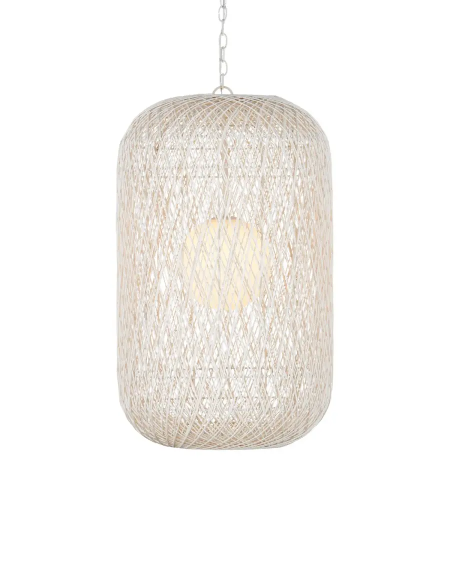 Cocoon Large Pendant in Cream/Vanilla/White