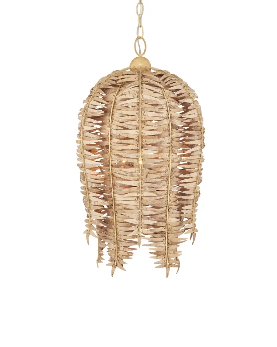Tiptur Three Light Pendant in Natural/Coco Cream
