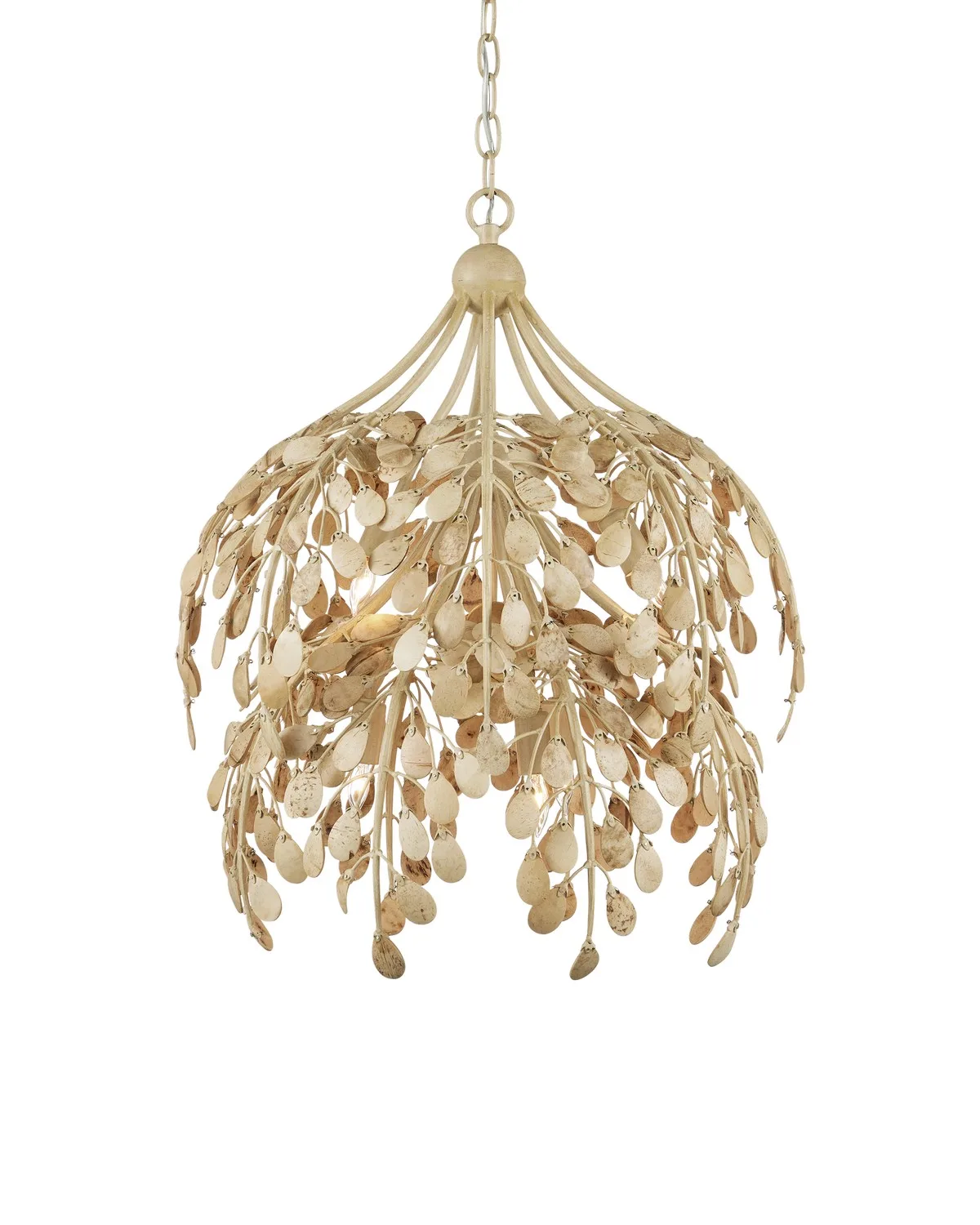 Maypan Six Light Pendant in Natural/Coco Cream