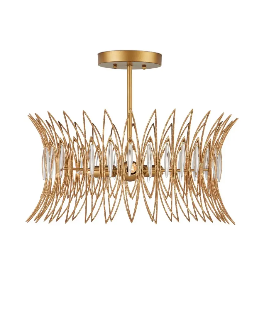 Marquise Three Light Semi-Flush Mount