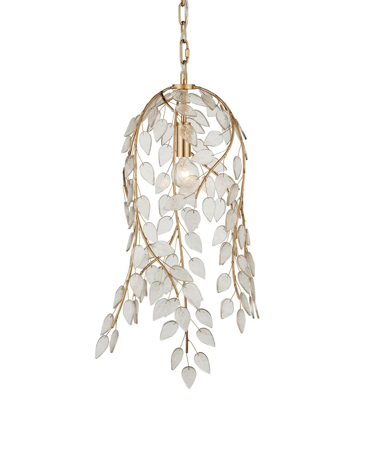 Banyan One Light Pendant in Antique Brass with Clear Glass
