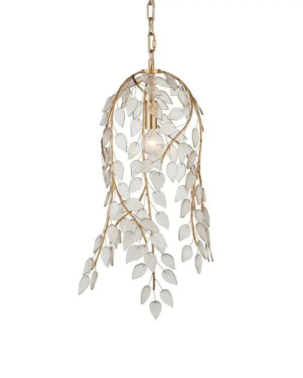 Banyan One Light Pendant in Antique Brass with Clear Glass