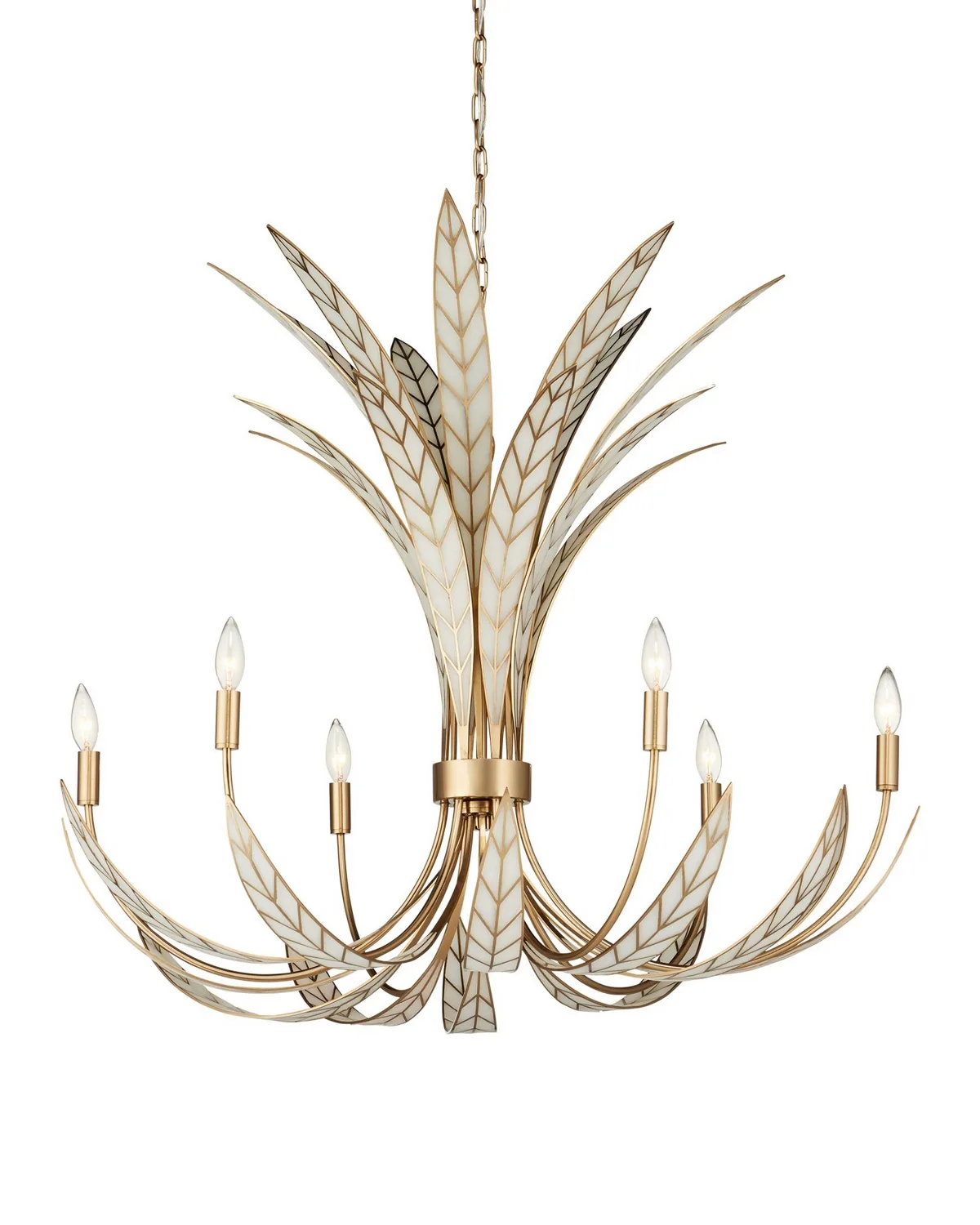 Foliatura Six Light Chandelier