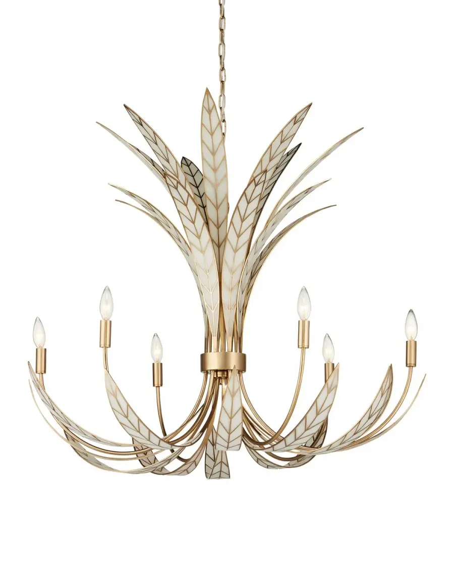 Foliatura Six Light Chandelier