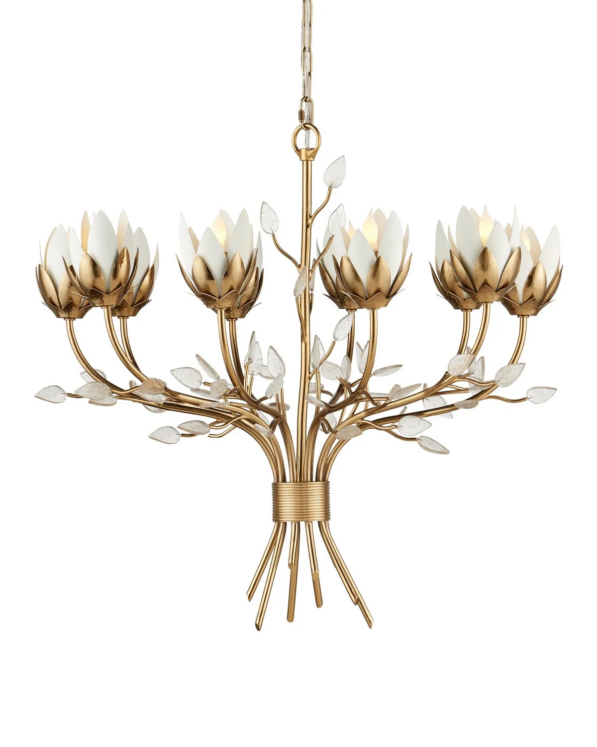Star Magnolia Ten Light Chandelier