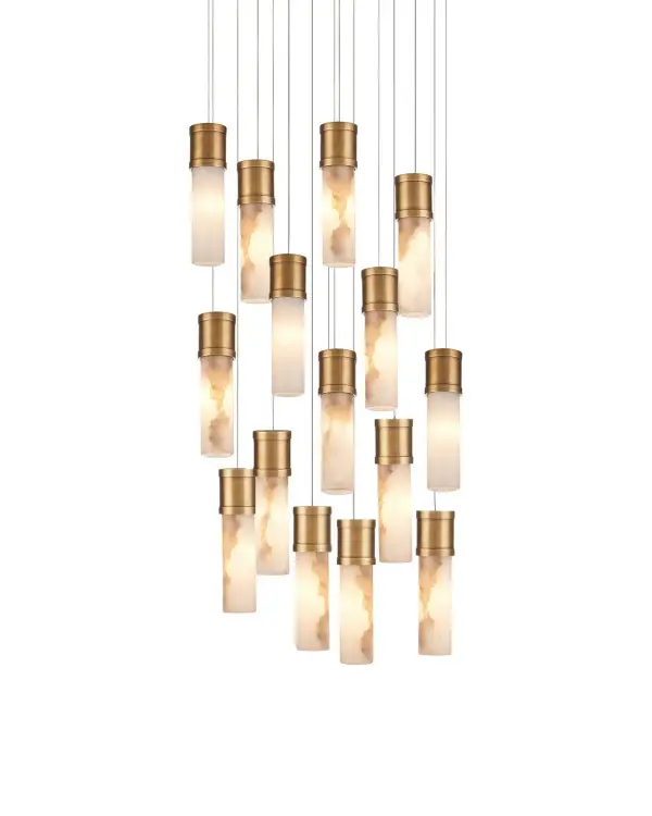 Cannula 15-Light Round Multi-Drop Pendant