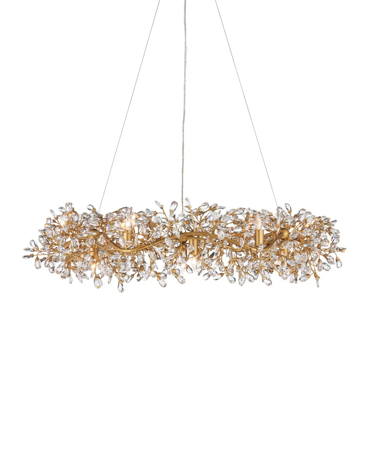 Crystal Bud Large Ring Chandelier