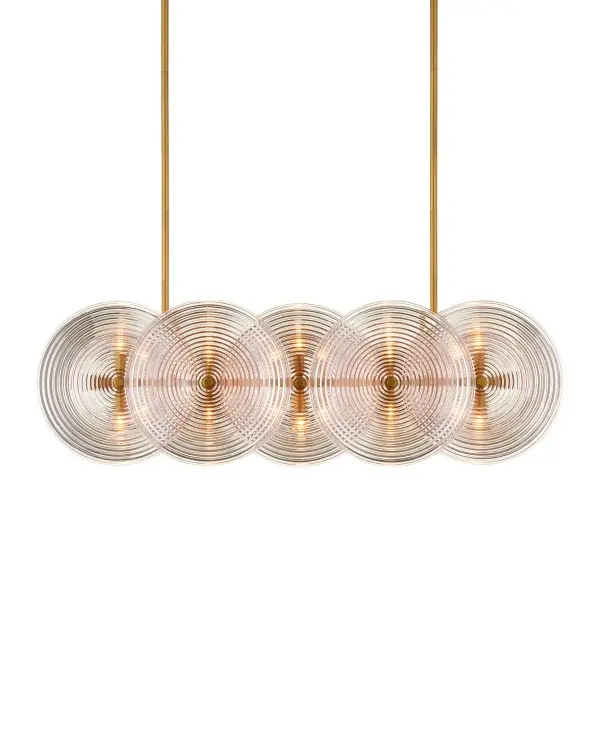 Whirlwind Ten Light Rectangular Chandelier