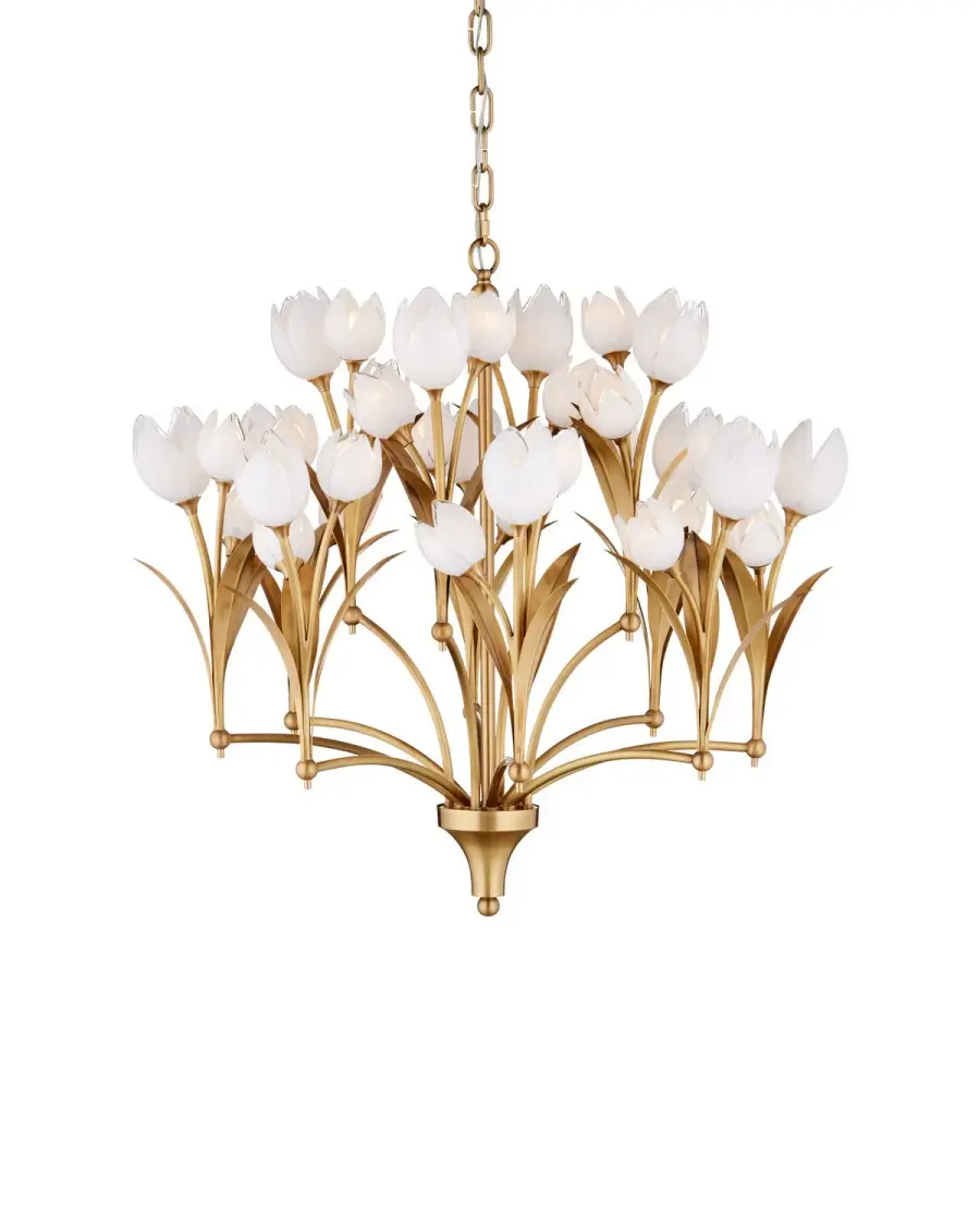 Glazen Tulpen LED Chandelier