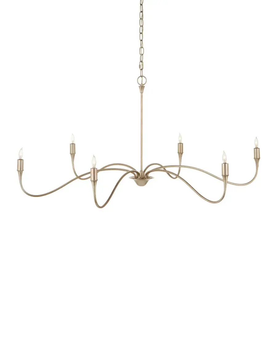 Lardner Six Light Chandelier in Champagne