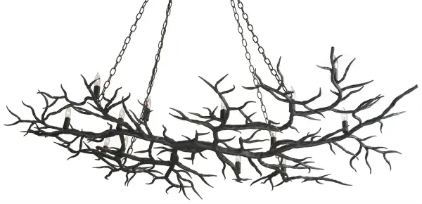 In Rustic Bronze by Currey and Company from the Rainforest Collection collection