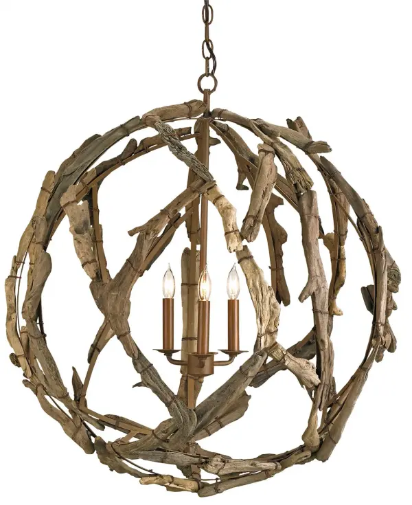 In Natural/Washed Driftwood by Currey and Company from the Driftwood Collection collection