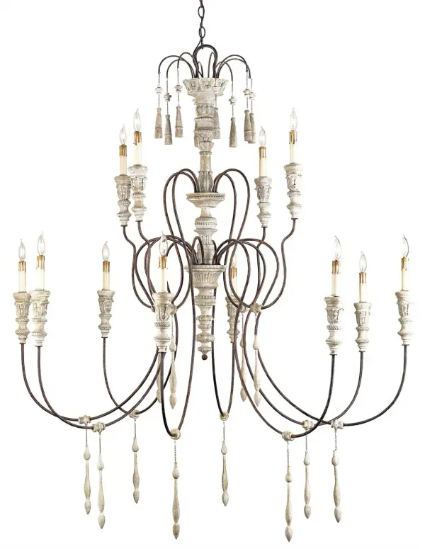 In Stockholm White/Rust by Currey and Company from the Hannah Collection collection