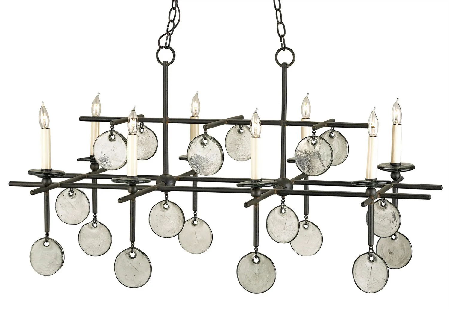 Sethos Collection Eight Light Chandelier in Old Iron