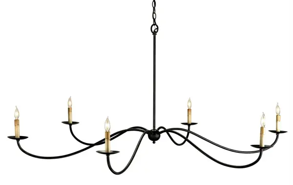 In Zanzibar Black by Currey and Company from the Saxon Collection collection