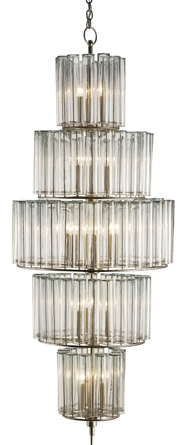 In Silver Leaf by Currey and Company from the Bevilacqua Collection collection