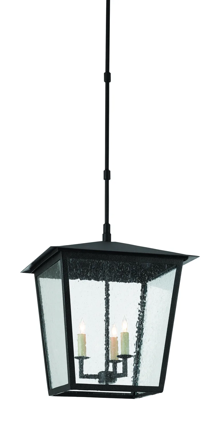 Bening Collection Three Light Outdoor Lantern in Midnight