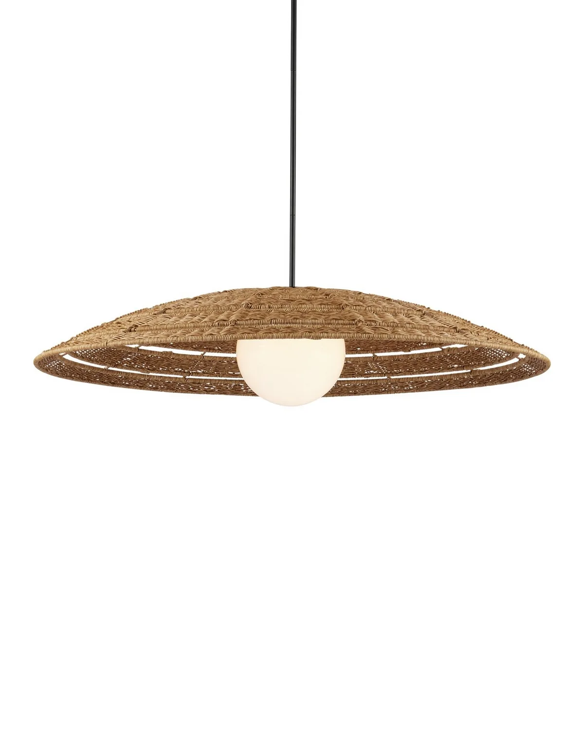 Barbary Outdoor Pendant in Natural Wicker