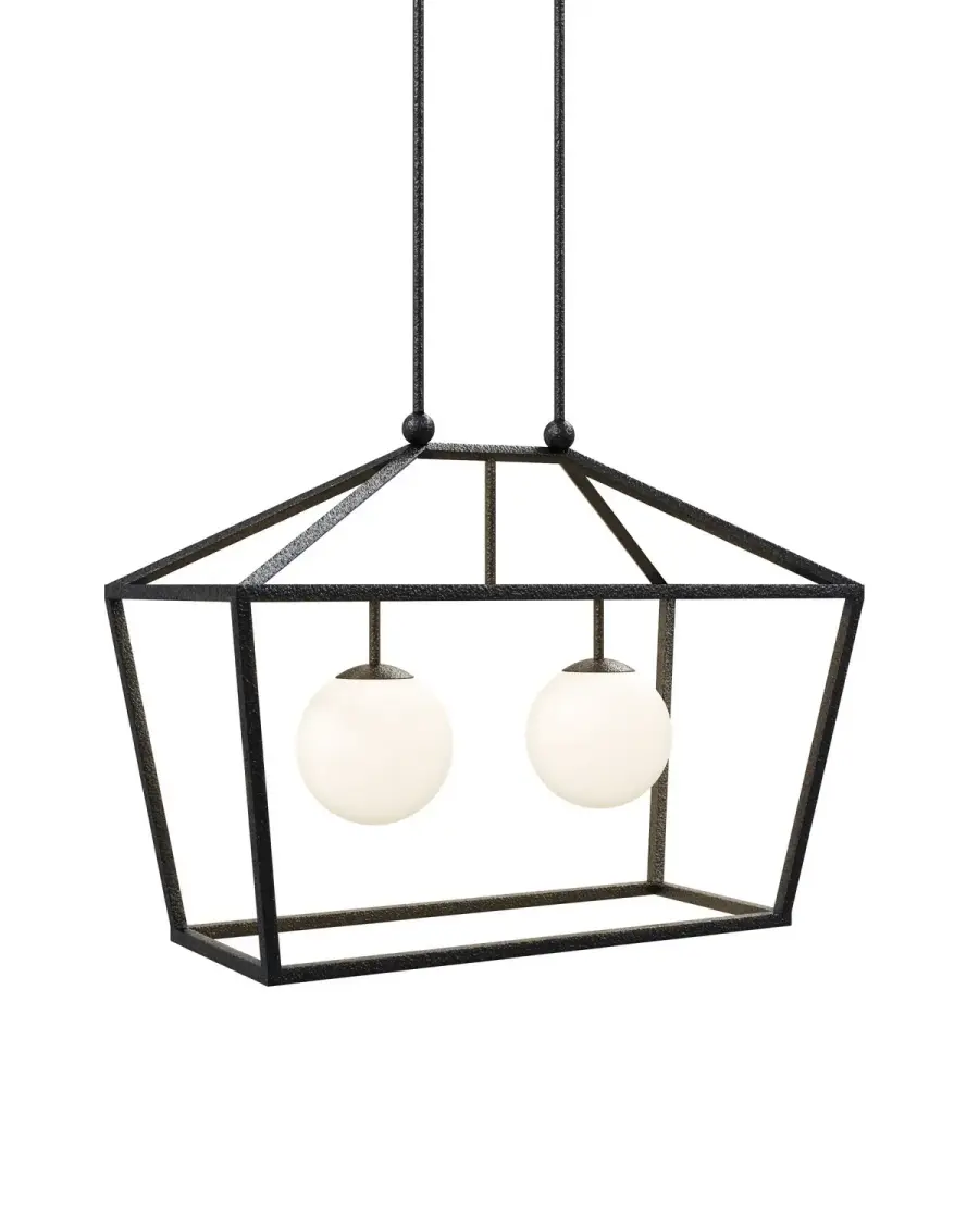 Denison Two Light Rectangular Outdoor Lantern