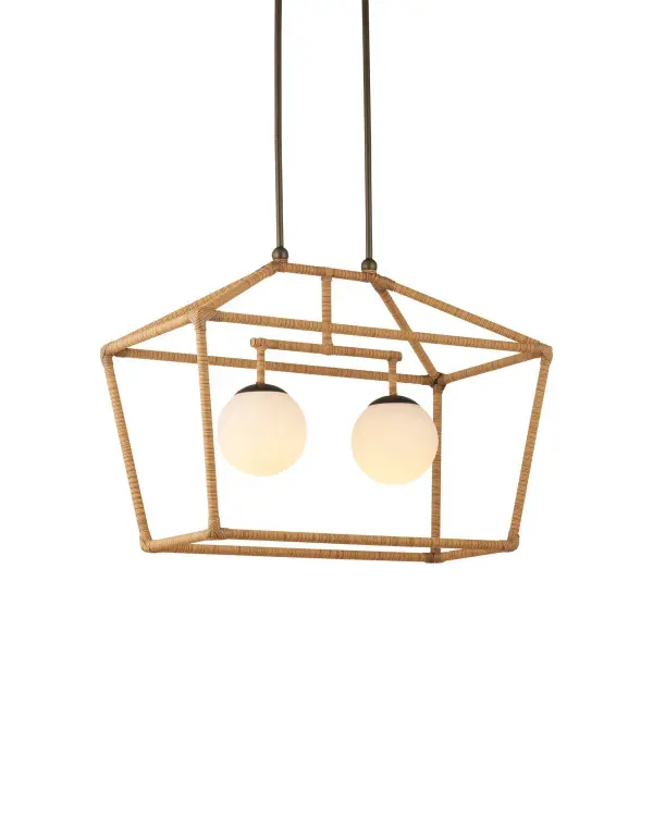 Denison Rectangular Natural Outdoor Lantern
