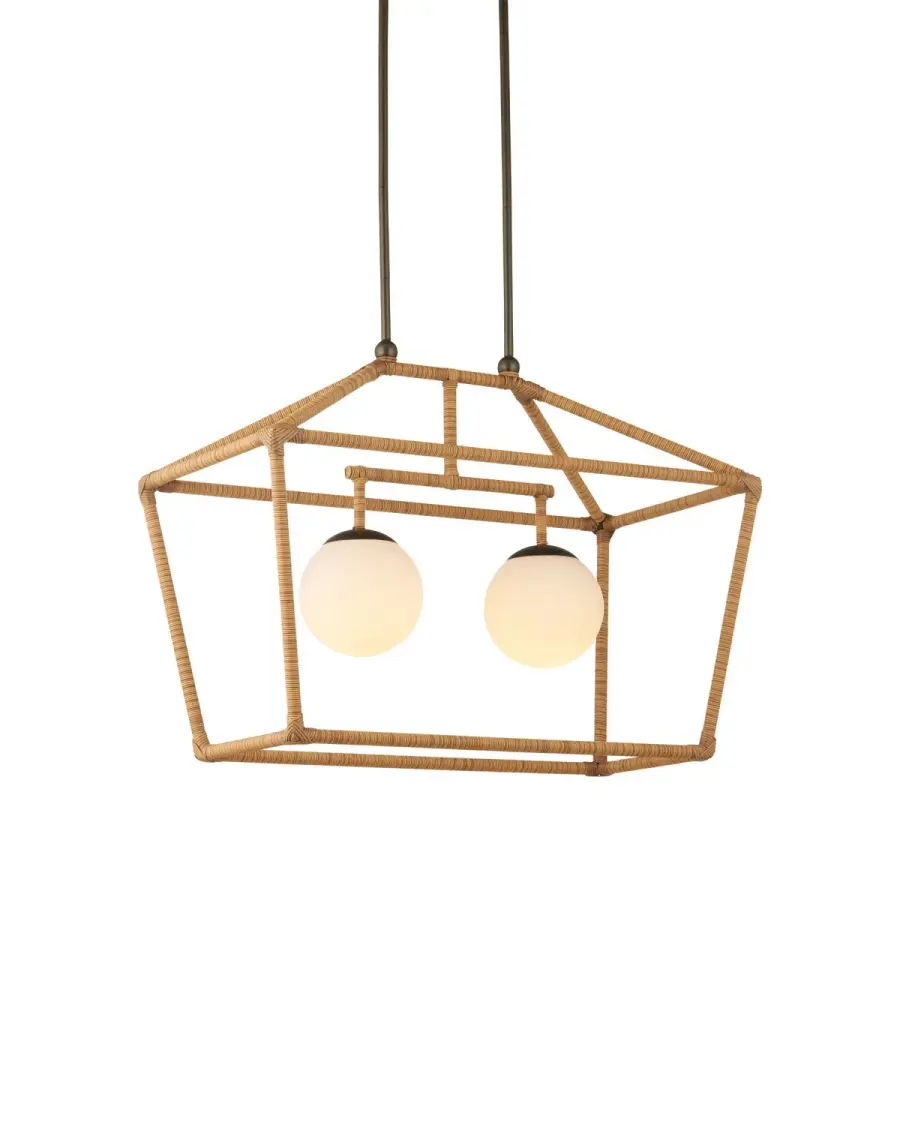 Denison Rectangular Natural Outdoor Lantern
