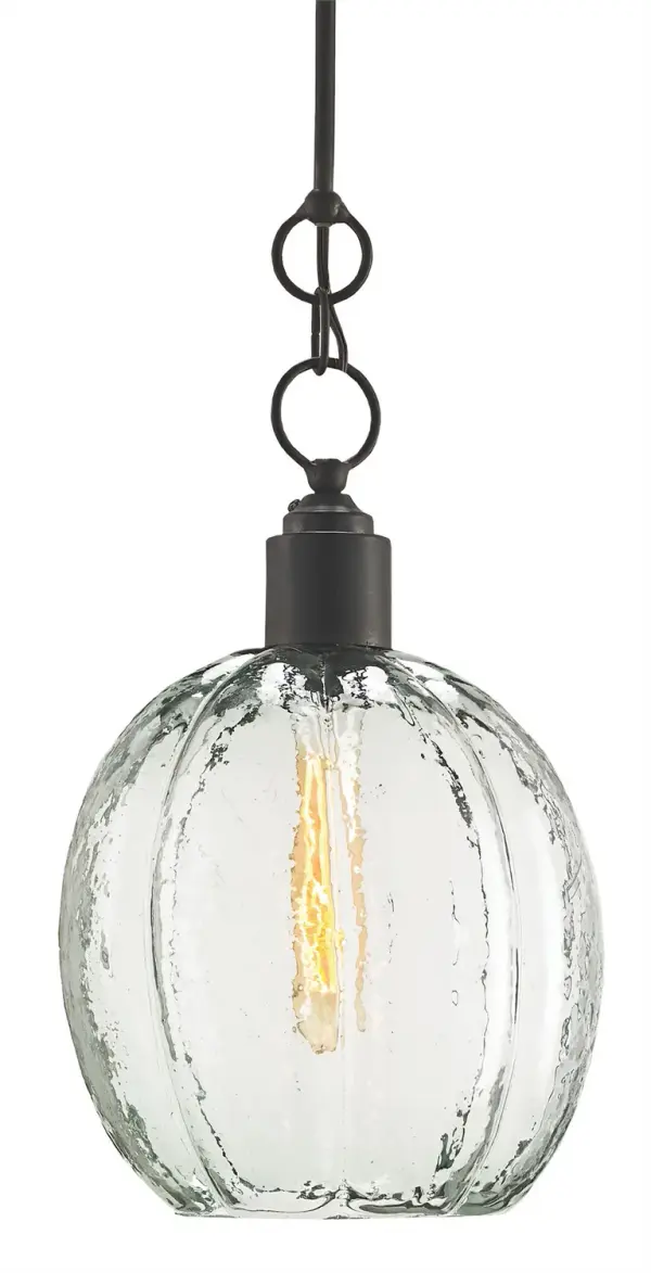 In Old Iron by Currey and Company from the Aquaterra Glass Pendant collection